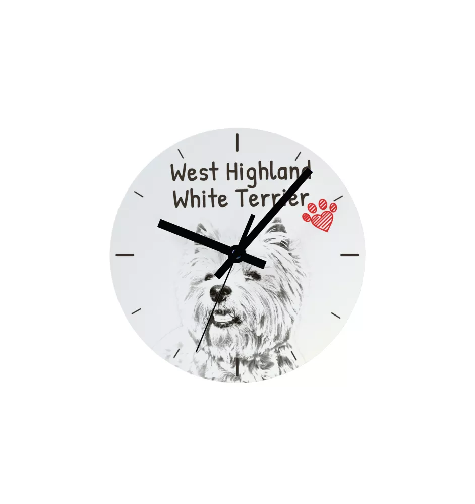 Pyrenean Mastiff, Mastín del Pirineo - wall clock with a dog, shelf clock with a print, personalized home decoration from the Art-Dog brand