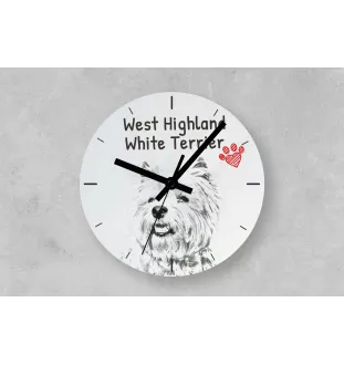 Pyrenean Mastiff, Mastín del Pirineo - wall clock with a dog, shelf clock with a print, personalized home decoration from the Art-Dog brand