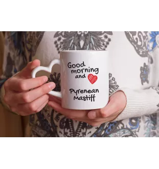 Pyrenäen-Mastiff, Mastín del Pirineo - Tasse mit Hund, entzückende Tasse mit herzförmigem Henkel, universelles Geschenk der Marke Art-Dog