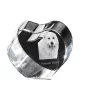 Pyrenäen-Mastiff, Mastín del Pirineo - Hundebild im Kristall, Kristallherz, einzigartiger Bilderrahmen der Marke Art-Dog