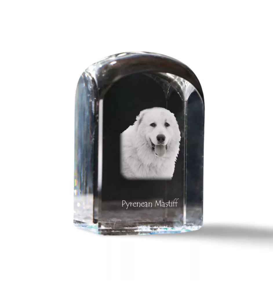 Mastif pirenejski kryształ pieczątka z psem Art-Dog