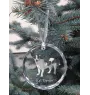 Rat Terrier - Kristallkugel mit Foto, Hundebild im Kristall, personalisierter Christbaumschmuck von Art-Dog.