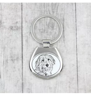 Pyrenean Sheepdog, Labri, Pyrenees Sheepdog I - keychain with a dog, keychain with a print, personalized pendant from the Art-Dog brand