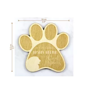 Chien de montagne des Pyrénées, Pastou, Patou - Sous-verre mug, sous-verre gravé avec chien, cadeau pour amoureux des chiens par la marque Art-Dog