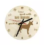 Rat Terrier, Ratting Terrier, Decker Giant - clock with dog, wooden clock with engraving, personalised clock by Art-Dog