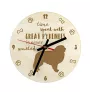 Chien de montagne des Pyrénées, Pastou, Patou - horloge avec chien, horloge en bois avec gravure, horloge personnalisée par Art-Dog