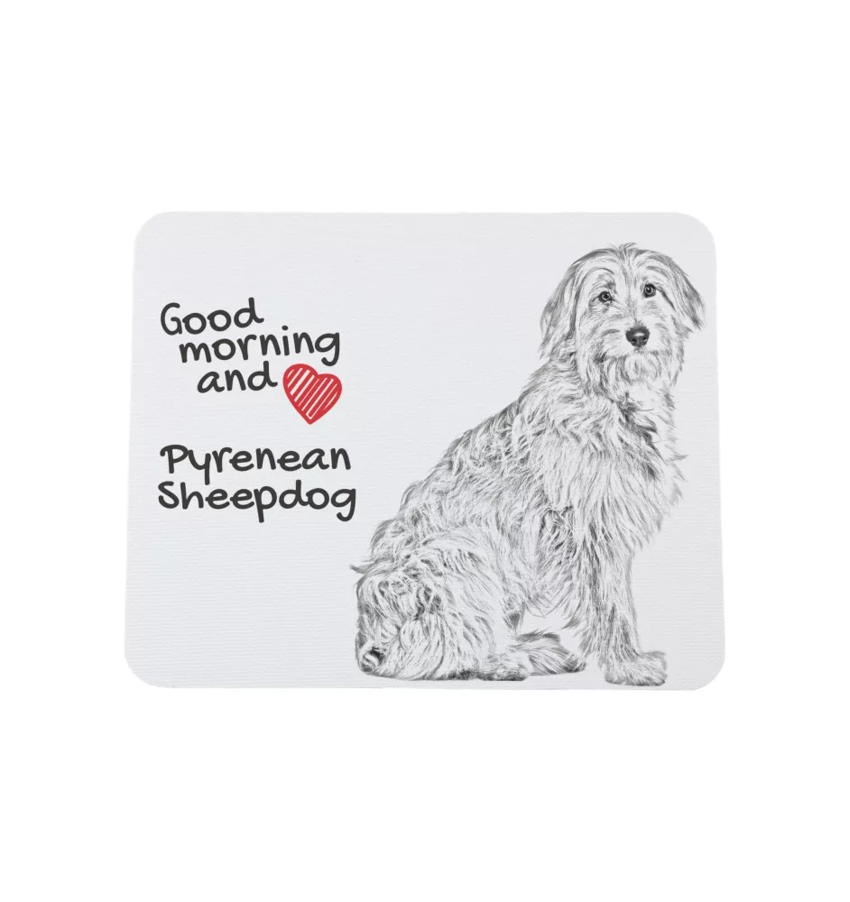 Pyrenean Sheepdog, Labri, Pyrenees Sheepdog I - mouse pad with print, personalized dog-themed mouse pad, unique gadget for an office worker by Art-Dog brand