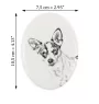 Rat Terrier - Gedenktafel mit einem Foto eines Hundes, Grabplatte mit Druck, personalisierte ovale Platte der Marke Art-Dog