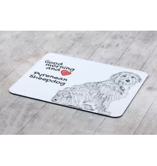 Pyrenaen-Hutehund, Pyrenäenschäferhund I - Mauspad mit Druck, personalisiertes Mauspad mit Hund, einzigartiges Gadget für Büroangestellte von Art-Dog.