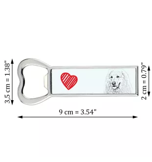 Pyrenäenberghund, Patou - Flaschenöffner mit Hund, personalisierter Flaschenöffner für den Kühlschrank, ein einzigartiges Geschenk für Männer von der Marke Art-Dog