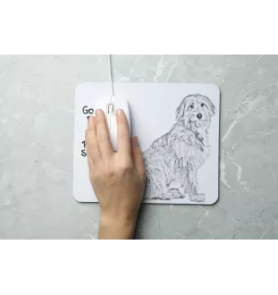 Owczarek pirenejski I podkładka pod mysz z psem Art-Dog