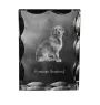 Pyrenean Sheepdog, Labri, Pyrenees Sheepdog - crystal with a picture of a dog, glass statuette with a picture, unique frame with a picture from Art-Dog brand