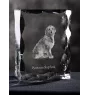 Pyrenean Sheepdog, Labri, Pyrenees Sheepdog - crystal with a picture of a dog, glass statuette with a picture, unique frame with a picture from Art-Dog brand
