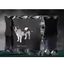 Rat Terrier, Ratting Terrier, Decker Giant - crystal with a picture of a dog, glass statuette with a picture, unique frame with a picture from Art-Dog brand