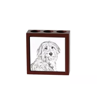 Chien de berger des Pyrénées I - porte-stylo avec chien, organiseur de bureau avec impression, décoration de bureau personnalisée de la marque Art-Dog