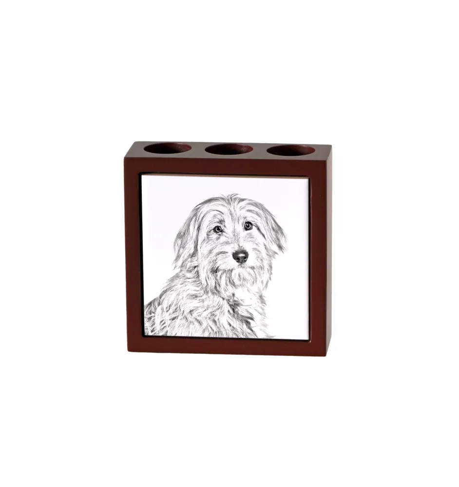 Chien de berger des Pyrénées I - porte-stylo avec chien, organiseur de bureau avec impression, décoration de bureau personnalisée de la marque Art-Dog