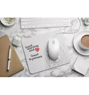 Pyrenean Mountain Dog, Great Pyrenees, Pyrenean Shepherd - mouse pad with print, personalized dog-themed mouse pad, unique gadget for an office worker by Art-Dog brand