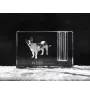 Rat Terrier, Ratting Terrier, Decker Giant - Pen stand, crystal organiser with dog photo, unique desk decoration by Art-Dog brand