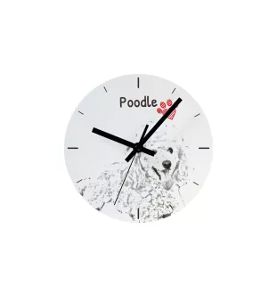 Pyrenean Sheepdog, Labri, Pyrenees Sheepdog I - wall clock with a dog, shelf clock with a print, personalized home decoration from the Art-Dog brand
