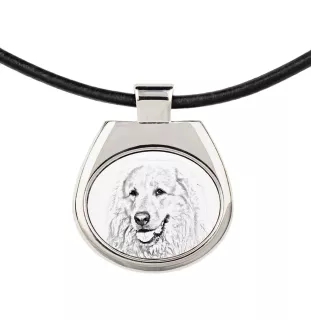 Pyrenean Mountain Dog, Great Pyrenees, Pyrenean Shepherd - dog necklace, personalized pendant with a photo, unique necklace for women and men by Art-Dog brand