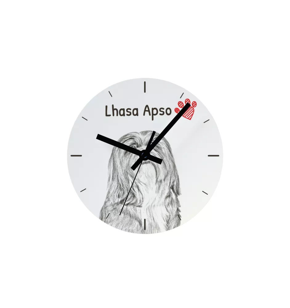 Pyrenean Mountain Dog, Great Pyrenees, Pyrenean Shepherd - wall clock with a dog, shelf clock with a print, personalized home decoration from the Art-Dog brand