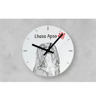 Pyrenean Mountain Dog, Great Pyrenees, Pyrenean Shepherd - wall clock with a dog, shelf clock with a print, personalized home decoration from the Art-Dog brand