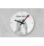 Pyrenean Mountain Dog, Great Pyrenees, Pyrenean Shepherd - wall clock with a dog, shelf clock with a print, personalized home decoration from the Art-Dog brand