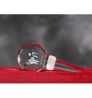 Rat Terrier grubszy stopper do wina z psem Art-Dog