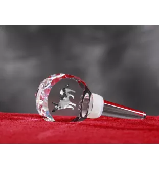 Rat Terrier - Bouchon de bouteille en cristal, bouchon de vin unique avec photo, cadeau personnalisé pour sommelier par la marque Art-Dog