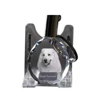 Pyrenäenberghund, Patou - Anhänger mit einem Foto eines Hundes, Schlüsselanhänger aus Kristall in einer Geschenkbox, ein einzigartiges Geschenk von Art-Dog