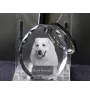 Pyrenean Mountain Dog, Great Pyrenees, Pyrenean Shepherd - pendant with a photo of a dog, crystal key ring in a gift box, a unique gift by Art-Dog