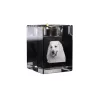 Chien de montagne des Pyrénées, Pastou, Patou - Bougeoir avec photo de chien, porte bougie en cristal, cadeau personnalisé par la marque Art-Dog