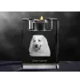 Pyrenäenberghund, Patou - Kerzenhalter mit Hundefoto, Teelichthalter aus Kristall, personalisiertes Geschenk der Marke Art-Dog