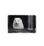 Pyrenäenberghund, Patou - Stifthalter, Kristallorganizer mit Hundefoto, einzigartige Schreibtischdekoration der Marke Art-Dog