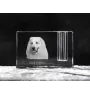 Pyrenean Mountain Dog, Great Pyrenees, Pyrenean Shepherd - Pen stand, crystal organiser with dog photo, unique desk decoration by Art-Dog brand