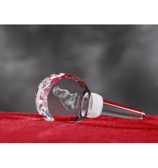 Pyrenaen-Hutehund, Pyrenäenschäferhund - Kristallflaschenverschluss, einzigartiger Weinverschluss mit Foto, personalisiertes Geschenk für Sommelier der Marke Art-Dog