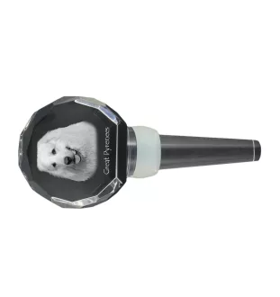 Pirenejski pies górski grubszy stopper do wina z psem Art-Dog