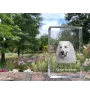 Pyrenean Mountain Dog, Great Pyrenees, Pyrenean Shepherd - crystal with a picture of a dog, photo in glass, modern exhibition of Art-Dog brand photo