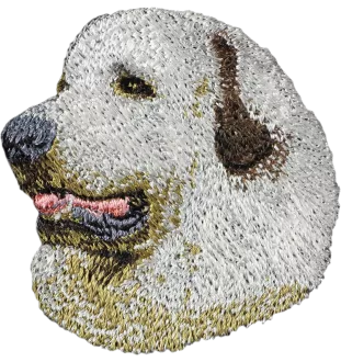 Pyrenean Mountain Dog, Great Pyrenees, Pyrenean Shepherd - dog-shaped patch, embroidered patch, unique decoration for Art-Dog backpack