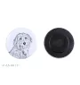 Pyrenean Sheepdog, Labri, Pyrenees Sheepdog I - magnet with a dog's pupil, exceptionally light, strong magnet, handmade product by the Art-Dog brand