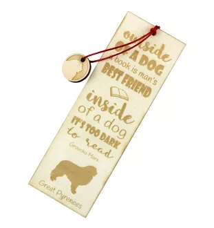 Pyrenäenberghund, Patou - Lesezeichen mit Hund, personalisiertes Lesezeichen, Geschenk für Bücherwurm von der Marke Art-Dog