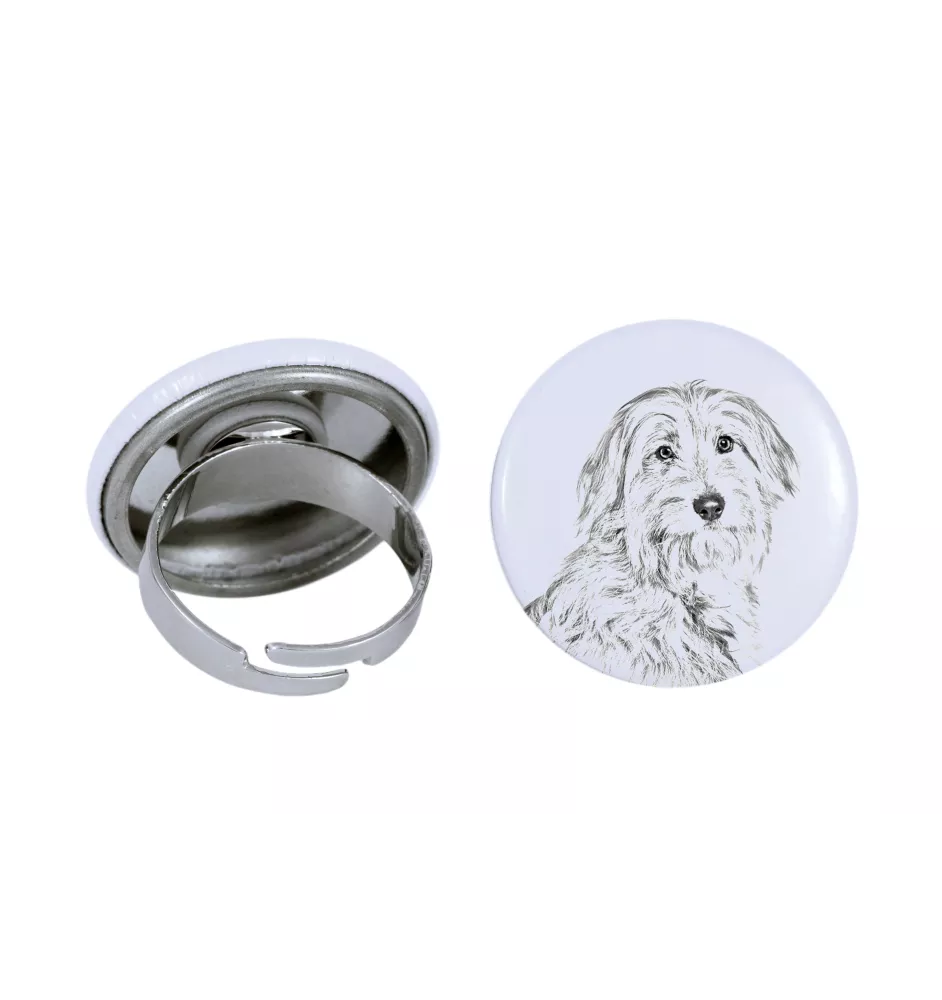 Pyrenaen-Hutehund, Pyrenäenschäferhund I - Damen Schmuck mit dem Bild eines Hundes, handgefertigtes Produkt, Möglichkeit, Ihr eigenes Foto hinzuzufügen, Marke Art-Dog