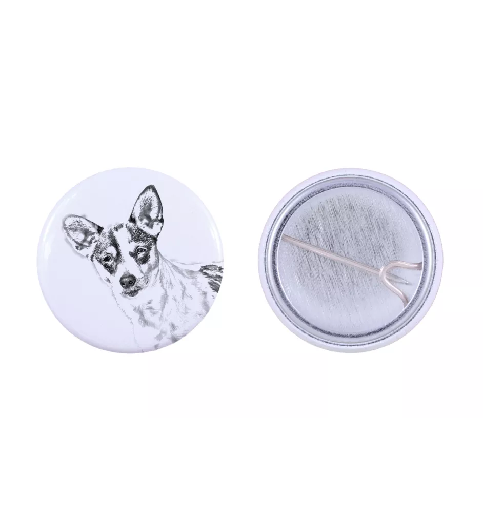 Rat Terrier przypinka z psem mała Art-Dog