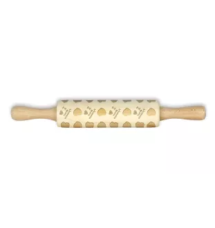 Pyrenean Mountain Dog, Great Pyrenees, Pyrenean Shepherd - small rolling pin with a dog pattern, a rolling pin for children's dough, decorating ceramic clay by Art-Dog brand