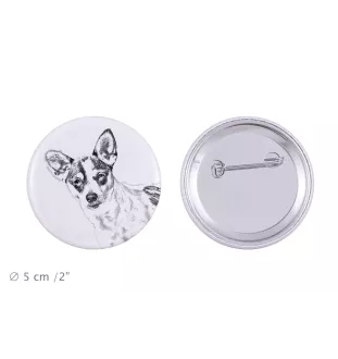 Rat Terrier - badge avec votre chien, ajoutez votre propre photo, marque Art-Dog
