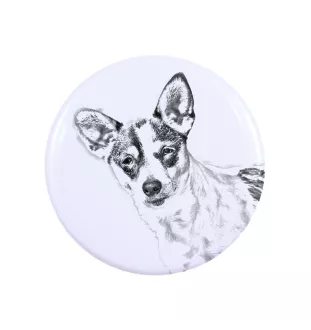 Rat Terrier przypinka z psem duża Art-Dog