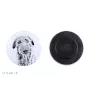 Pyrenaen-Hutehund, Pyrenäenschäferhund Magnet mit einem Hundepfotenabdruck, außergewöhnlich leicht, starker Magnet, handgefertigtes Produkt der Marke Art-Dog