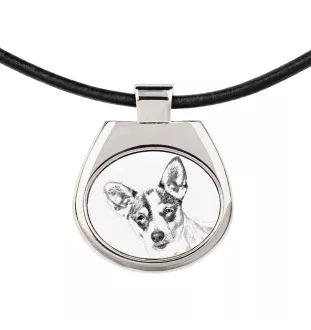 Rat Terrier, Ratting Terrier, Decker Giant - dog necklace, personalized pendant with a photo, unique necklace for women and men by Art-Dog brand