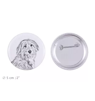 Pyrenean Sheepdog, Labri, Pyrenees Sheepdog I - pin with your dog, add your own photo, Art-Dog brand