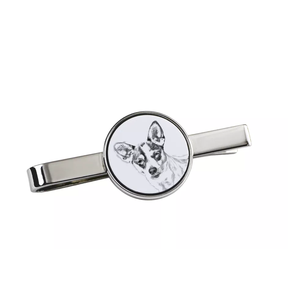 Rat Terrier - Krawattenklammer mit Hund, personalisierter Krawattenclip, einzigartiges Geschenk für Männer von der Marke Art-Dog
